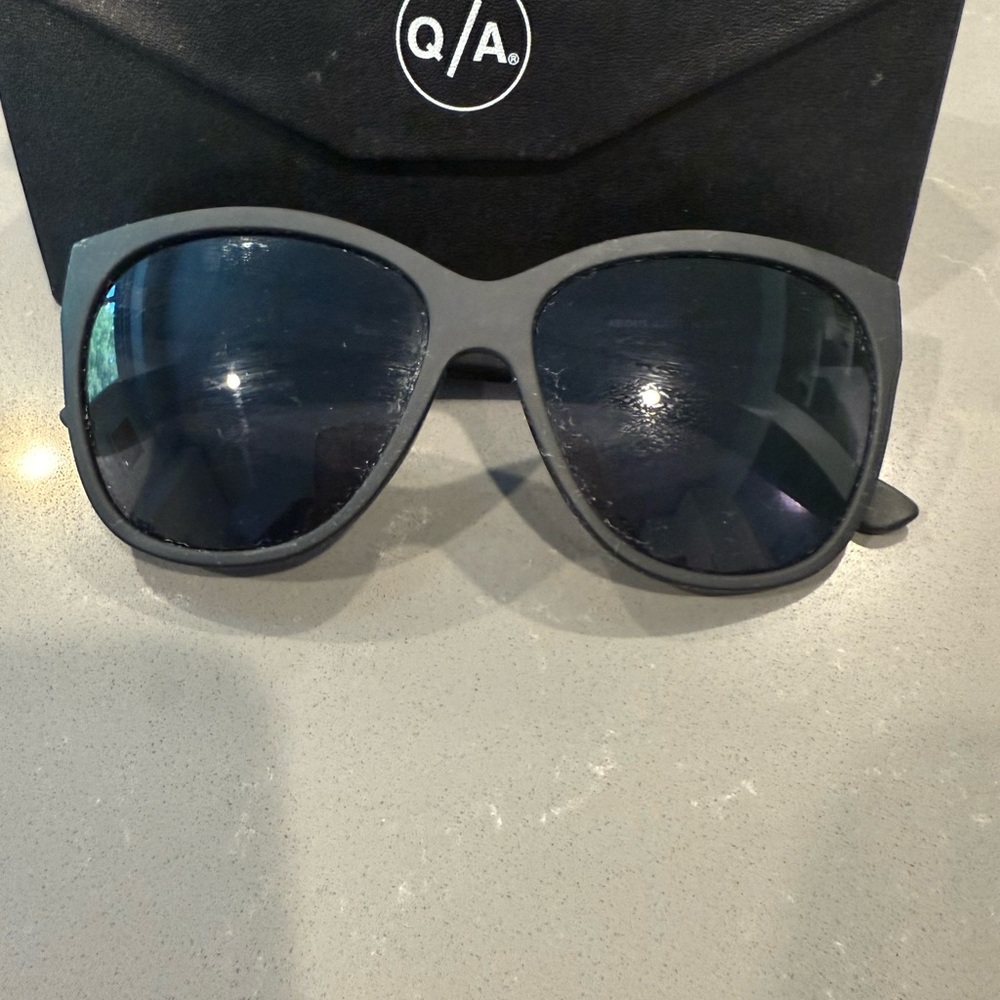 Quay Australia Black Oversized Sunglasses